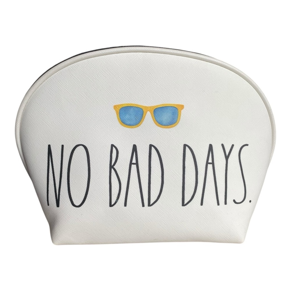RAE DUNN No Bad Days Graphic Cosmetic Travel Zippered Pouch